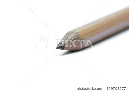 Close-up Small Pencil Use for writing, notes, drawings isolated on white background 139705277