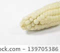 Close up Corn on white background with copy space 139705386