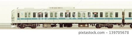 Photograph of the front car slit of the Odakyu Electric Railway 3000 series commuter train (first generation). 139705678
