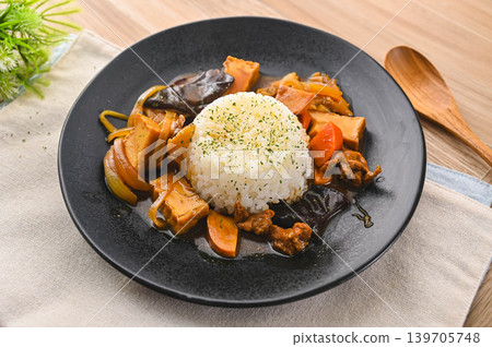 Homemade Japanese-style curry rice Homemade Japanese-style curry rice 139705748