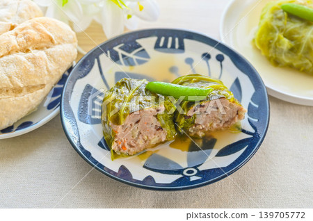 Hand crafted roll cabbage 139705772