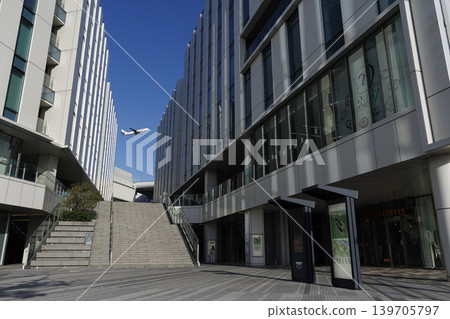 Haneda Innovation City and Airplane Haneda Innovation City and Airplane 139705797