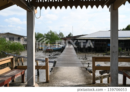 Entrance to the water village in Brunei Entrance to the water village in Brunei 139706053