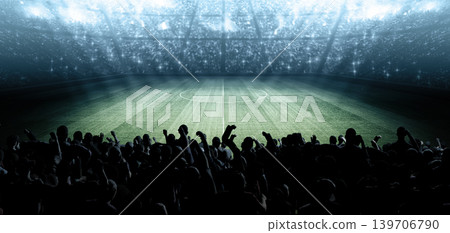 Stadium and fans 139706790