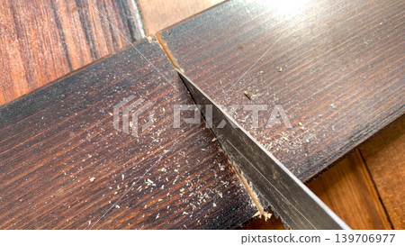 Wood and saw for DIY projects Wood and saw for DIY projects 139706977