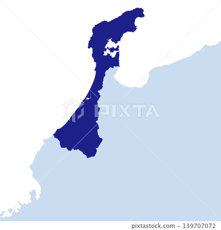 Vector illustration map of Japan: Ishikawa prefecture map Vector illustration map of Japan: Ishikawa prefecture map 139707072