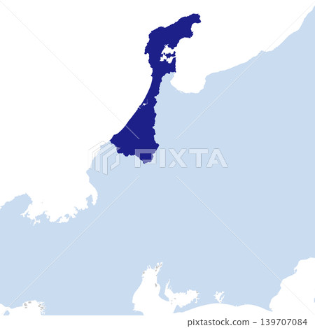 日本向量插圖地圖:石川縣地圖 日本向量插圖地圖:石川縣地圖 139707084