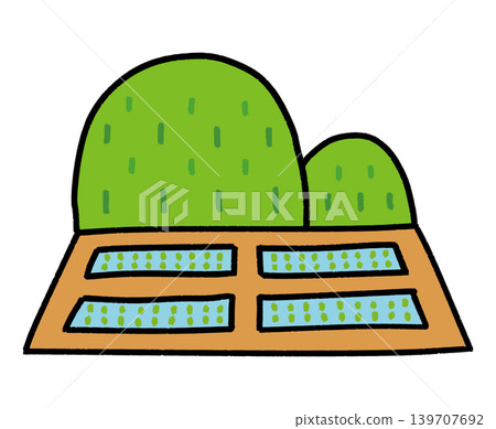 Rice fields and mountains 139707692