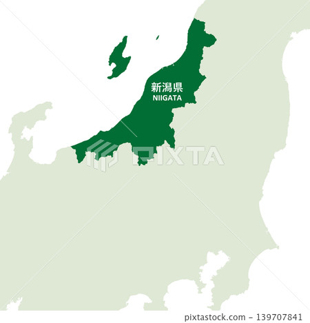 日本新潟縣地圖向量插畫素材 日本新潟縣地圖向量插畫素材 139707841