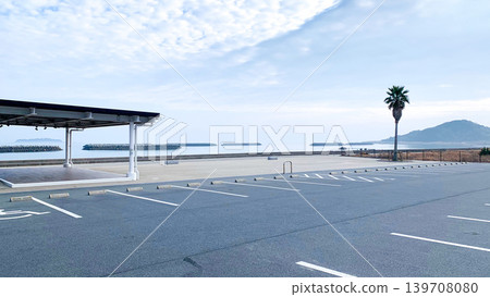 Parking lot at Minogahama Seaside Park Parking lot at Minogahama Seaside Park 139708080