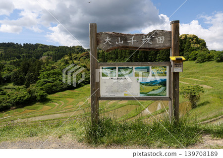 水稻梯田的風景 水稻梯田的風景 139708189