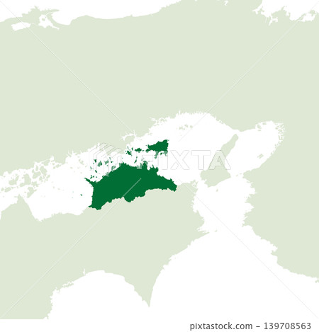 Vector illustration map material for Japan: Map of Kagawa Prefecture Vector illustration map material for Japan: Map of Kagawa Prefecture 139708563