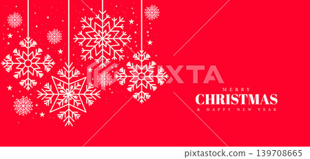 Merry chiristmas new year ornament snow flake  139708665