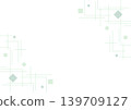 A simple frame with a green geometric design. 139709127