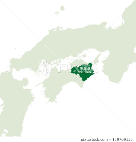 日本向量插圖地圖素材:德島縣地圖 日本向量插圖地圖素材:德島縣地圖 139709133