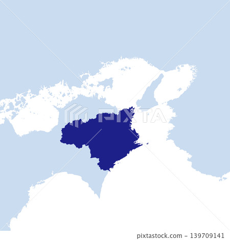 Vector illustration map material for Japan: Map of Tokushima Prefecture Vector illustration map material for Japan: Map of Tokushima Prefecture 139709141