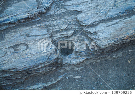 Natural potholes found in the rock formations of Nagatoro 139709236