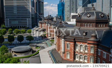 Tokyo Station as seen from KITTE Garden Tokyo Station as seen from KITTE Garden 139709421