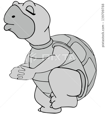 Hand-drawn animal illustration ☆ Turtle Hand-drawn animal illustration ☆ Turtle 139709788