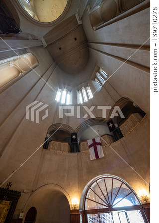 Interior of the Holy Trinity Cathedral, main cathedral of the Georgian Orthodox Church in Tbilisi, Georgia Interior of the Holy Trinity Cathedral, main cathedral of the Georgian Orthodox Church in Tbilisi, Georgia 139710278