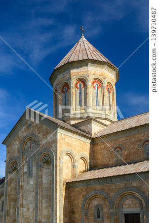 Monastery of St. Nino at Bodbe, Georgian Orthodox Christian pilgrimage site in Sighnaghi, Kakheti region of Georgia 139710487