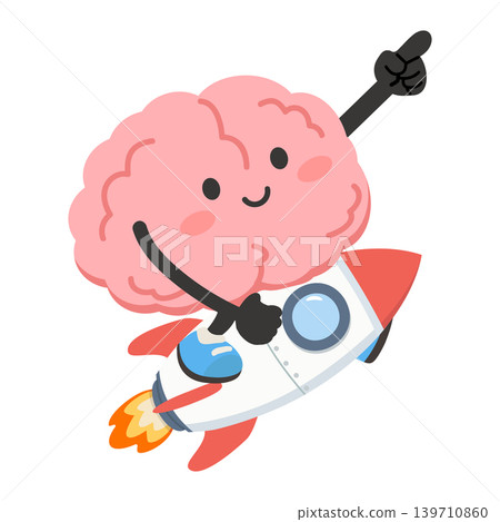 Brain Riding Rocket Ship Toward Success Brain Riding Rocket Ship Toward Success 139710860