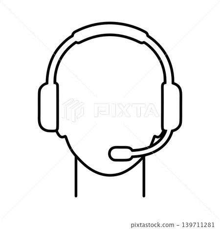 Operator Line Icon Operator Line Icon 139711281