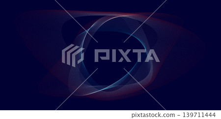 Abstract colors line wave on dark blue background. Abstract colors line wave on dark blue background. 139711444