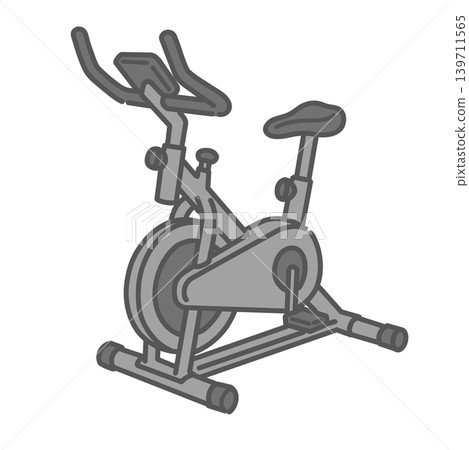 Illustration of a fitness bike (exercise bike) Illustration of a fitness bike (exercise bike) 139711565
