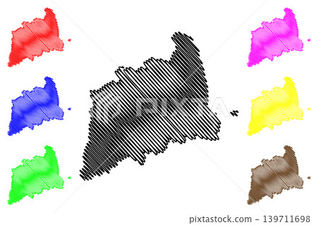 Tartu County (Republic of Estonia, Counties of Estonia) map vector illustration, scribble sketch Tartumaa map Tartu County (Republic of Estonia, Counties of Estonia) map vector illustration, scribble sketch Tartumaa map 139711698