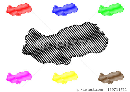 Upper River Division (Subdivisions of the Gambia, Republic of The Gambia) map vector illustration, scribble sketch Upper River Region map Upper River Division (Subdivisions of the Gambia, Republic of The Gambia) map vector illustration, scribble sketch Upper River Region map 139711731