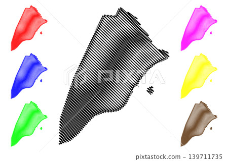 Bissau Region (Republic of Guinea-Bissau, Regions of Guinea Bissau) map vector illustration, scribble sketch Bissau city map Bissau Region (Republic of Guinea-Bissau, Regions of Guinea Bissau) map vector illustration, scribble sketch Bissau city map 139711735