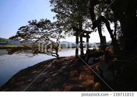 ◇須濱神社(清晨)/西池(又稱「鴨池」),兵庫縣姬路市林田地區 ◇須濱神社(清晨)/西池(又稱「鴨池」),兵庫縣姬路市林田地區 139711813