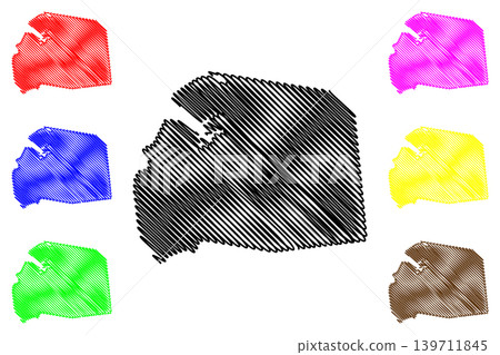 Port Louis District (Republic of Mauritius, island, Districts of Mauritius) map vector illustration, scribble sketch Port Louis map Port Louis District (Republic of Mauritius, island, Districts of Mauritius) map vector illustration, scribble sketch Port Louis map 139711845