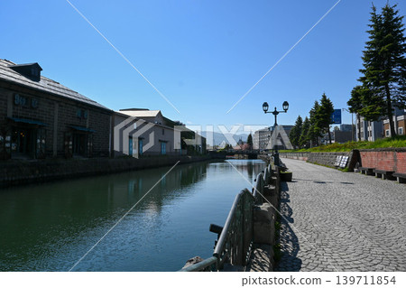 Otaru Canal in Hokkaido, morning scenery Otaru Canal in Hokkaido, morning scenery 139711854