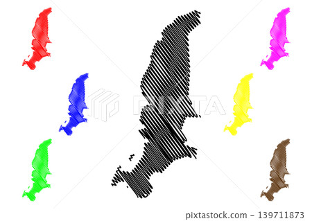 Riviere Noire District (Republic of Mauritius, island, Districts of Mauritius) map vector illustration, scribble sketch Black River map Riviere Noire District (Republic of Mauritius, island, Districts of Mauritius) map vector illustration, scribble sketch Black River map 139711873