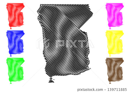 Omusati Region (Regions of Namibia, Republic of Namibia) map vector illustration, scribble sketch Omusati map Omusati Region (Regions of Namibia, Republic of Namibia) map vector illustration, scribble sketch Omusati map 139711885