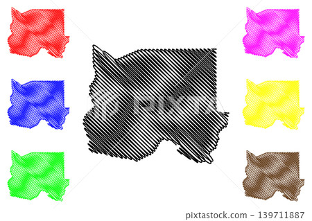 Oshikoto Region (Regions of Namibia, Republic of Namibia) map vector illustration, scribble sketch Oshikoto map Oshikoto Region (Regions of Namibia, Republic of Namibia) map vector illustration, scribble sketch Oshikoto map 139711887