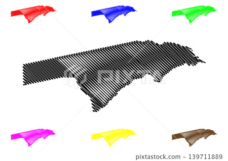 Zambezi Region (Regions of Namibia, Republic of Namibia) map vector illustration, scribble sketch Caprivi Region map Zambezi Region (Regions of Namibia, Republic of Namibia) map vector illustration, scribble sketch Caprivi Region map 139711889