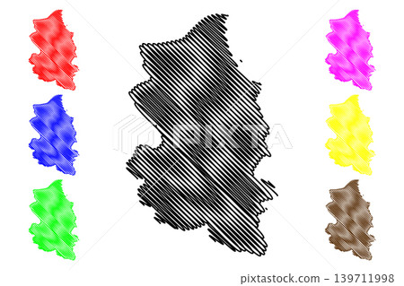 Podunavlje District (Republic of Serbia, Districts in Southern and Eastern Serbia) map vector illustration, scribble sketch Podunavlje map Podunavlje District (Republic of Serbia, Districts in Southern and Eastern Serbia) map vector illustration, scribble sketch Podunavlje map 139711998