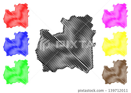 CouvaTabaquiteTalparo region (Regional corporations and municipalities, Republic of Trinidad and Tobago) map vector illustration, scribble sketch Couva Tabaquite Talparo map 139712011