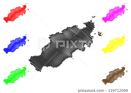 Eastern Tobago region (Regional corporations and municipalities, Republic of Trinidad and Tobago) map vector illustration, scribble sketch Eastern Tobago (Little Tobago, Goat, Giles Island) map Eastern Tobago region (Regional corporations and municipalities, Republic of Trinidad and Tobago) map vector illustration, scribble sketch Eastern Tobago (Little Tobago, Goat, Giles Island) map 139712099