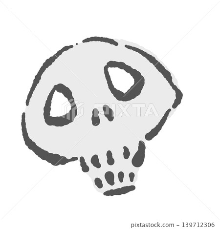 Funny hand-drawn skull illustrations - Cute skeleton designs that can be used for Japanese-style or Halloween themes. Funny hand-drawn skull illustrations - Cute skeleton designs that can be used for Japanese-style or Halloween themes. 139712306