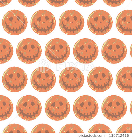 Orange Face Full Moon Seamless Pattern Background - Halloween All-Over Print Orange Face Full Moon Seamless Pattern Background - Halloween All-Over Print 139712416
