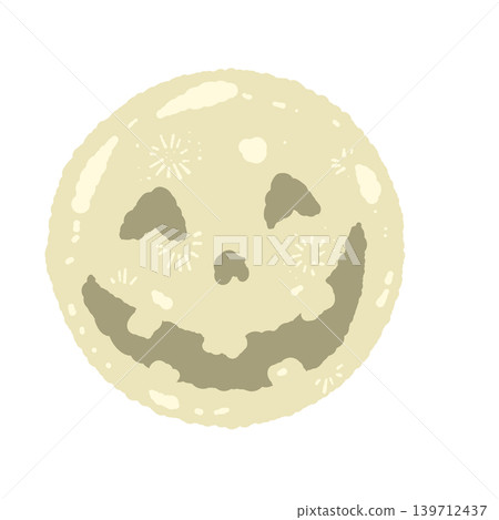 A hand-drawn illustration of a full moon with a yellow face - perfect for Halloween night skies and fantasy designs. A hand-drawn illustration of a full moon with a yellow face - perfect for Halloween night skies and fantasy designs. 139712437