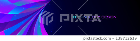 Futuristic wave of color and light merging into a sleek tech-inspired digital background design Futuristic wave of color and light merging into a sleek tech-inspired digital background design 139712639