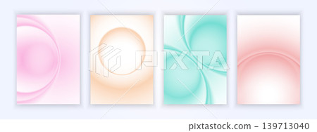 Circle line gradation background cover simple design with attractive colors, design template for poster, cover, banner, book Circle line gradation background cover simple design with attractive colors, design template for poster, cover, banner, book 139713040