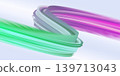 Colorful graphic design background featuring a purple and green line with many different colored 139713043