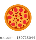 pizza food simple icon design 139713044