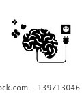 Brain charging design, increase mental health energy to be better, plus effect and love 139713046